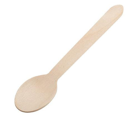 Wooden Spoon 16cm Natural Pack of 100 - Zart