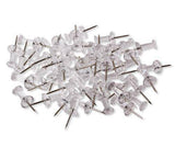 Push Pins Clear 10mm Pack of 50 - Zart