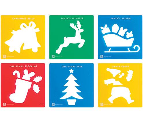 Christmas Stencil Pack of 6 - Zart