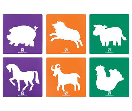 Farm Yard Animal Stencils Pack of 6 - Zart