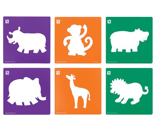 Jungle Animal Stencil Set Pack of 6 - Zart