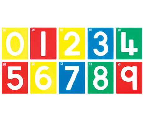 Numbers 0-9 Small Stencil Set of 10 - Zart