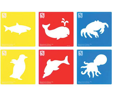 Sea Life Stencils Pack of 6 - Zart