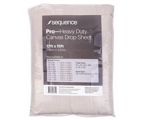 Canvas Drop Sheet 3.65m x 4.57m (12' X 15') - Zart