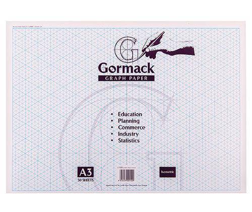 Isometric Grid Paper Pad A3 50 Sheets - Zart