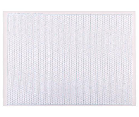 Isometric Grid Paper Pad A3 50 Sheets - Zart