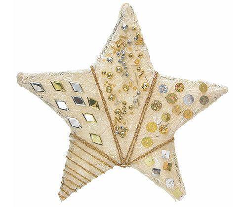 Christmas Fibre Stars 17cm Pack of 10 - Zart