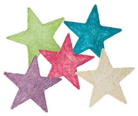 Christmas Fibre Stars 17cm Pack of 10 - Zart