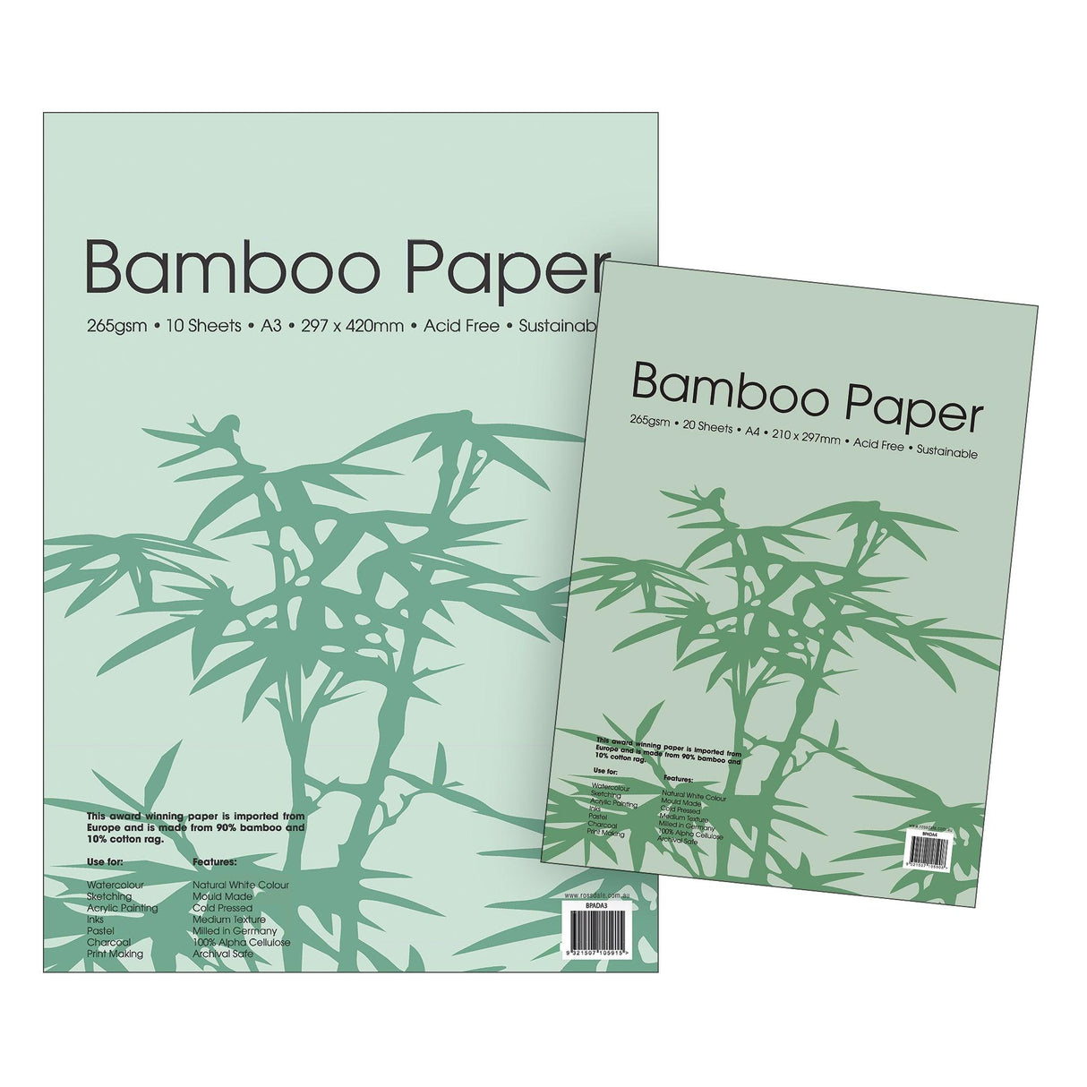 Bamboo Paper Pad 265gsm - Zart