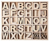 Wooden Alphabets in Display Box 5 Sets - Zart