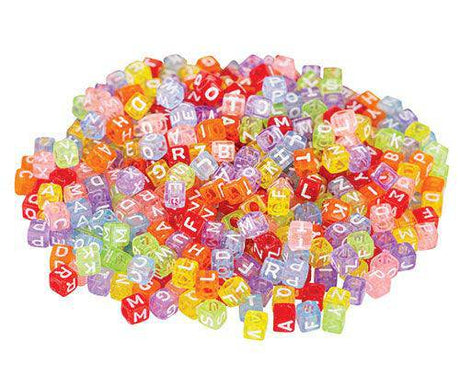 Alphabet Cube Beads 100g - Zart