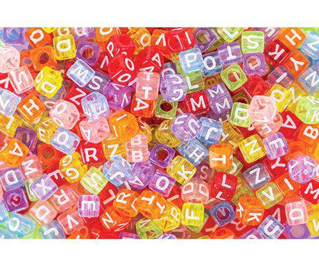 Alphabet Cube Beads 100g - Zart