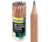 Pencils Blacklead Thick 2B Pack of 36 - Zart