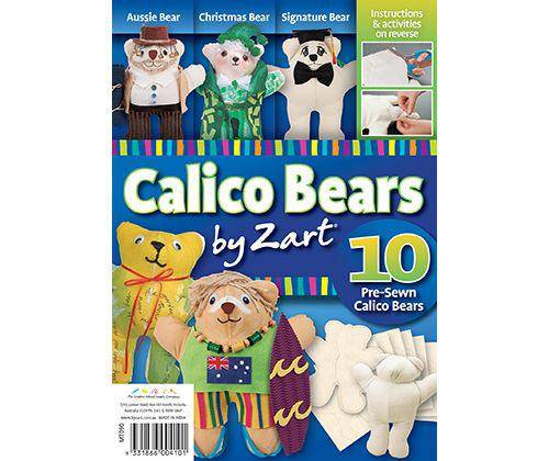 Calico Teddy Bears Pack of 10 - Zart