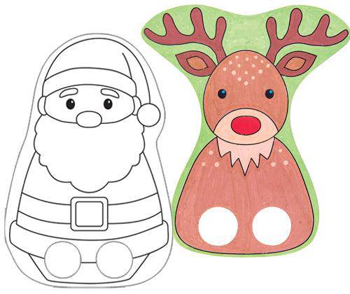 Cardboard Christmas Finger Puppets Pack of 30 - Zart