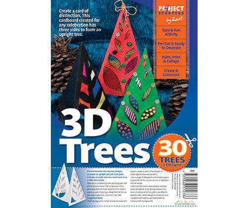 Cardboard Tree 3D Pack of 30 - Zart