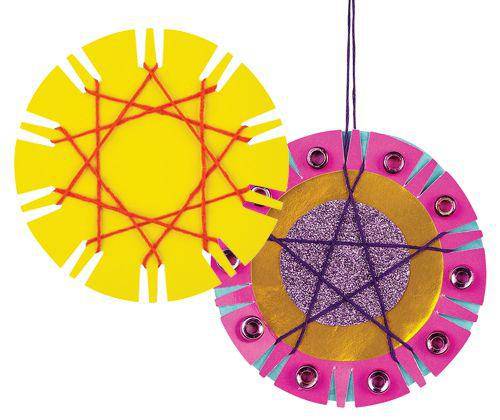 Cardboard Weaving Maths Bauble Assorted Pack of 24 - Zart