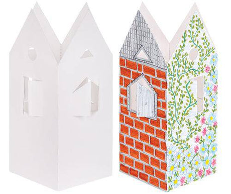 Pre-cut Cardboard House 18.2 x 30cm Pack of 10 - Zart