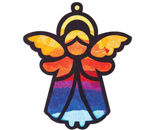 Stained Glass Angels Pack of 10 - Zart