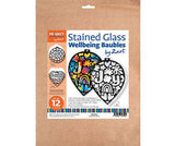 Stained Glass Wellbeing Baubles Pack of 12 - Zart