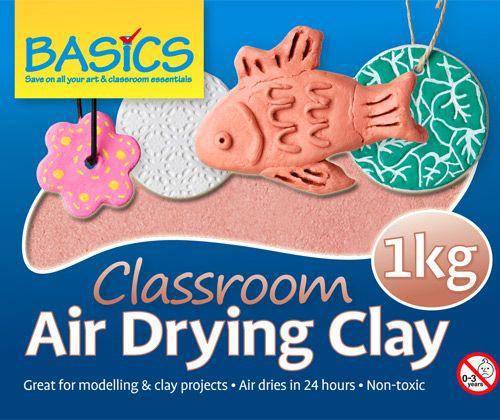 Classroom Air Dry Clay 1kg Terracotta - Zart