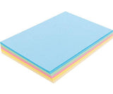 Coloured Pastel Cardboard 220gsm Pack of 100 - Zart