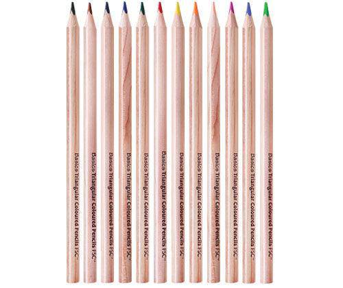 Zart Basics Triangular Coloured Pencils - Zart