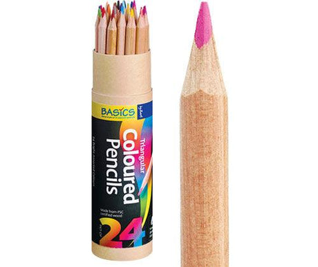 Zart Basics Triangular Coloured Pencils - Zart