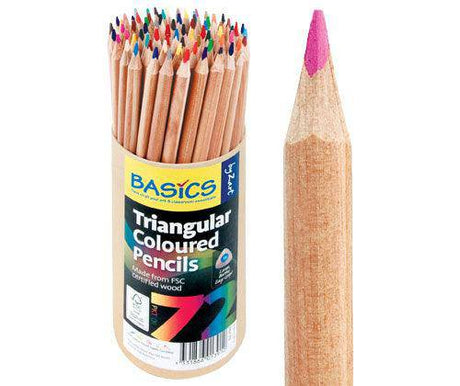 Zart Basics Triangular Coloured Pencils - Zart