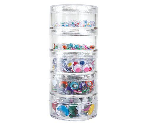 Joggle Eyes Coloured Stackable Pack of 450 - Zart