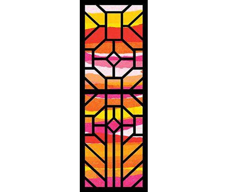 Cardboard Stained Glass Frames Pack of 20 - Zart