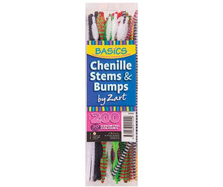 Basics Chenille Stems and Bumps 30cm Pack of 200 - Zart