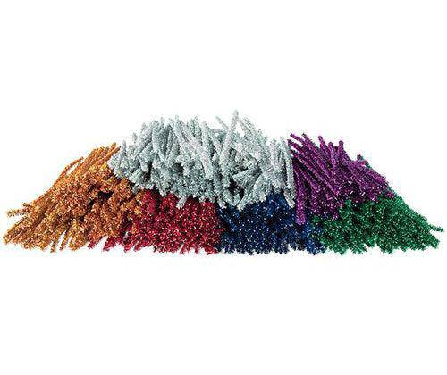 Basics Coloured Tinsel Stems 15cm Pack of 500 - Zart