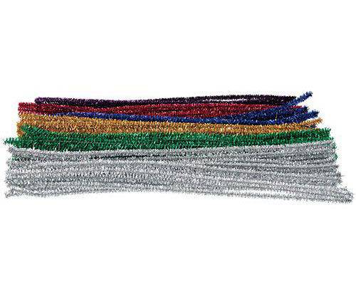 Basics Coloured Tinsel Stems 30cm Pack of 150 - Zart