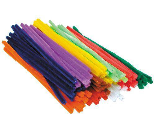 Chenille Stems Giant Coloured 30cm Pack of 100 - Zart