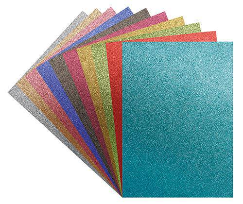 Glitter Iron-On Sheets Coloured A4 Pack of 10 - Zart