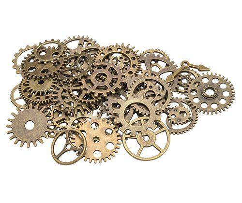 Metal Gears and Cogs Assorted Pack of 48 - Zart