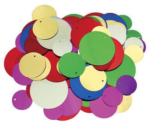 Sequins Large Coloured Pack of 100 - Zart