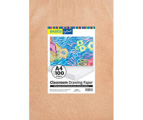 Classroom Drawing Paper by Zart A4 Pack of 100 - Zart