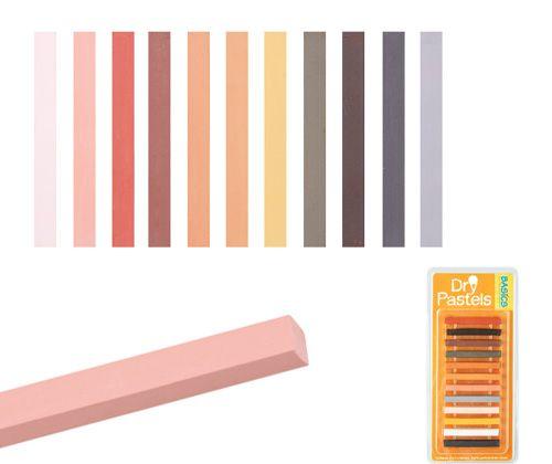 Soft Pastels Skin Tone Pack of 12 - Zart