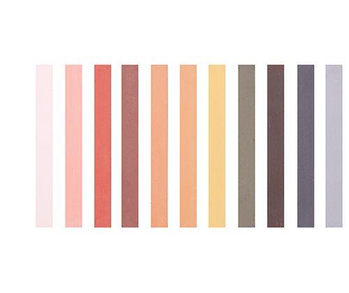 Soft Pastels Skin Tone Pack of 12 - Zart