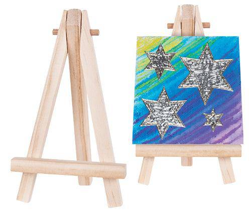 Wooden Easel Mini 10 x 12.5cm Pack of 10 - Zart