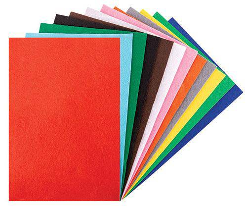 Felt Acrylic Coloured A4 Value Pack of 48 - Zart