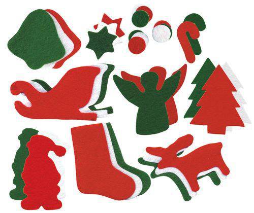 Felt Christmas Shapes Pack of 200 - Zart