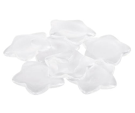 Glass Star Clear 48mm Pack of 10 - Zart