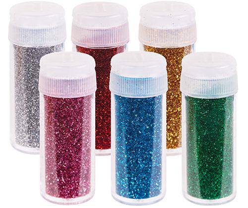 Bio Glitter Coloured Mini Shakers Pack of 6 - Zart