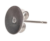 Earring Posts and Studs Stainless Steel 8mm Pack of 100 - Zart