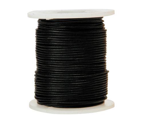 Leather Cord Black 1.5mm x 50m - Zart