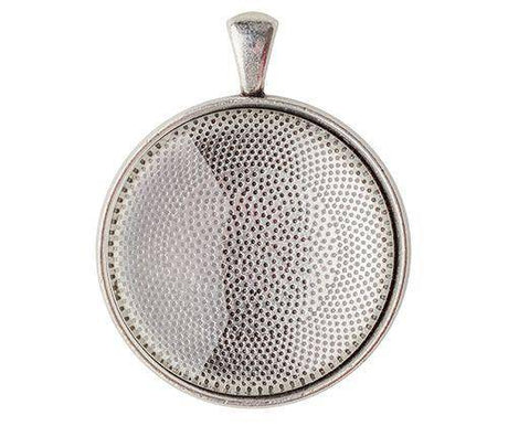 Pendant Cabochon Setting 30mm Silver Pack of 30 - Zart