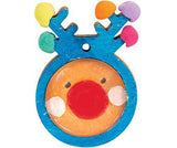 Wooden Reindeer Pendants with Cabochon Pack of 10 - Zart